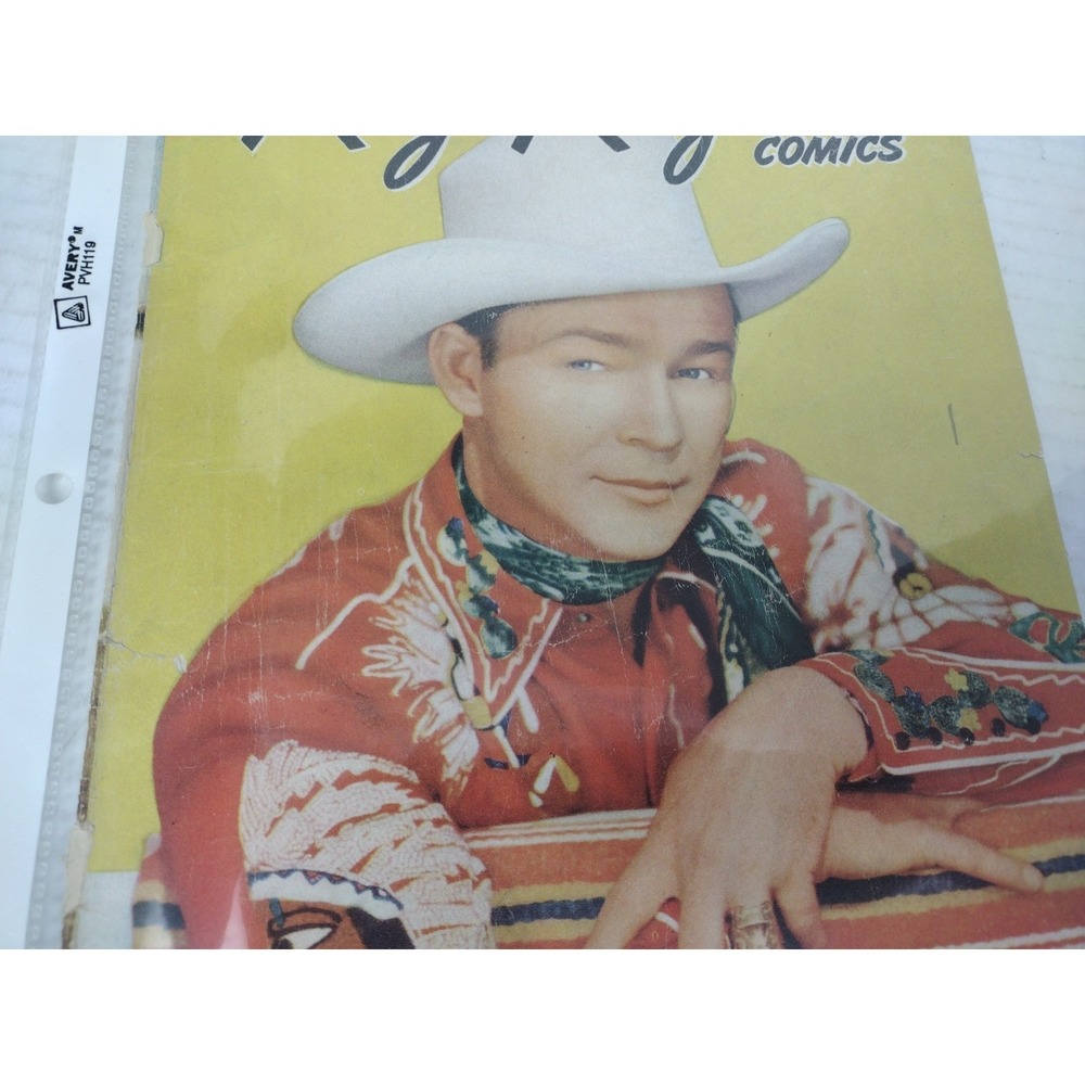 1948 ROY ROGERS COMICS #1 ISSUE GOLDEN AGE WESTERN COWBOY DELL *COVER ONLY* - Picture 3 of 7